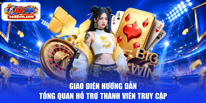 Giao diện hướng dẫn tổng quan hỗ trợ thành viên truy cập